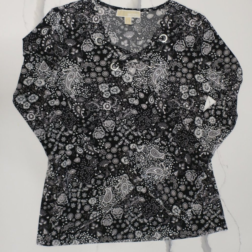 Michael Kors Long Flare Sleeve Shirt Small